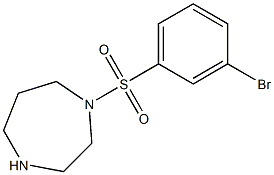 1-[(3-bromobenzene)sulfonyl]-1,4-diazepane Struktur