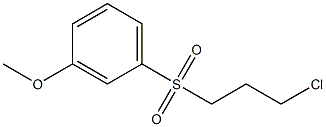 1-[(3-chloropropyl)sulfonyl]-3-methoxybenzene Struktur