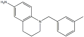 1-[(3-methylphenyl)methyl]-1,2,3,4-tetrahydroquinolin-6-amine Struktur