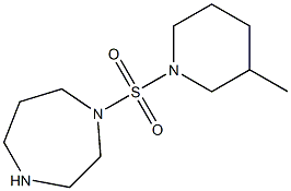 1-[(3-methylpiperidine-1-)sulfonyl]-1,4-diazepane Struktur