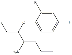 1-[(4-aminoheptan-3-yl)oxy]-2,4-difluorobenzene Struktur