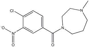 1-[(4-chloro-3-nitrophenyl)carbonyl]-4-methyl-1,4-diazepane Struktur