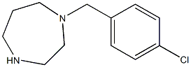 1-[(4-chlorophenyl)methyl]-1,4-diazepane Struktur