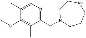 1-[(4-methoxy-3,5-dimethylpyridin-2-yl)methyl]-1,4-diazepane Struktur