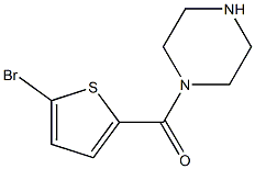 1-[(5-bromothiophen-2-yl)carbonyl]piperazine Struktur