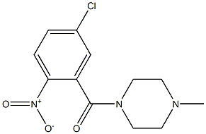 1-[(5-chloro-2-nitrophenyl)carbonyl]-4-methylpiperazine Struktur