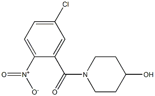 1-[(5-chloro-2-nitrophenyl)carbonyl]piperidin-4-ol Struktur