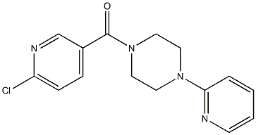 1-[(6-chloropyridin-3-yl)carbonyl]-4-(pyridin-2-yl)piperazine Struktur