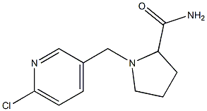 1-[(6-chloropyridin-3-yl)methyl]pyrrolidine-2-carboxamide Struktur