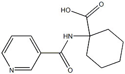 1-[(pyridin-3-ylcarbonyl)amino]cyclohexanecarboxylic acid Struktur