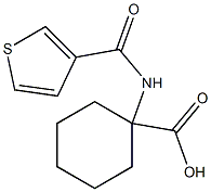 1-[(thien-3-ylcarbonyl)amino]cyclohexanecarboxylic acid Struktur