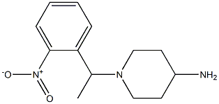 1-[1-(2-nitrophenyl)ethyl]piperidin-4-amine Struktur