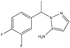 1-[1-(3,4-difluorophenyl)ethyl]-1H-pyrazol-5-amine Struktur