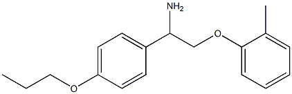 1-[1-amino-2-(2-methylphenoxy)ethyl]-4-propoxybenzene Struktur