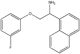 1-[1-amino-2-(3-fluorophenoxy)ethyl]naphthalene Struktur