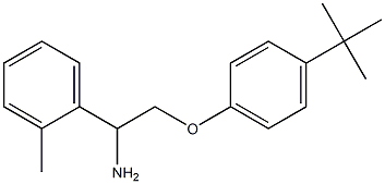 1-[1-amino-2-(4-tert-butylphenoxy)ethyl]-2-methylbenzene Struktur