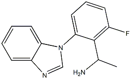 1-[2-(1H-1,3-benzodiazol-1-yl)-6-fluorophenyl]ethan-1-amine Struktur