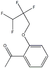 1-[2-(2,2,3,3-tetrafluoropropoxy)phenyl]ethan-1-one Struktur