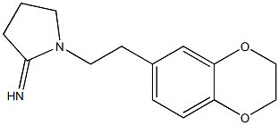 1-[2-(2,3-dihydro-1,4-benzodioxin-6-yl)ethyl]pyrrolidin-2-imine Struktur