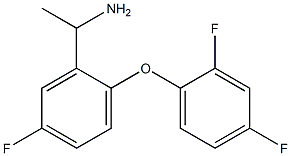 1-[2-(2,4-difluorophenoxy)-5-fluorophenyl]ethan-1-amine Struktur