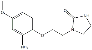 1-[2-(2-amino-4-methoxyphenoxy)ethyl]imidazolidin-2-one Struktur