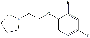 1-[2-(2-bromo-4-fluorophenoxy)ethyl]pyrrolidine Struktur