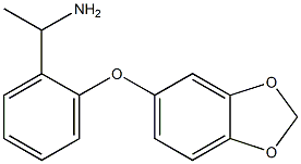 1-[2-(2H-1,3-benzodioxol-5-yloxy)phenyl]ethan-1-amine Struktur