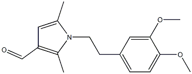 1-[2-(3,4-dimethoxyphenyl)ethyl]-2,5-dimethyl-1H-pyrrole-3-carbaldehyde Struktur