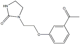 1-[2-(3-acetylphenoxy)ethyl]imidazolidin-2-one Struktur