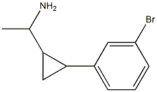 1-[2-(3-bromophenyl)cyclopropyl]ethan-1-amine Struktur