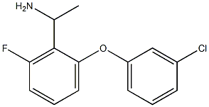 1-[2-(3-chlorophenoxy)-6-fluorophenyl]ethan-1-amine Struktur