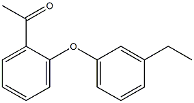 1-[2-(3-ethylphenoxy)phenyl]ethan-1-one Struktur