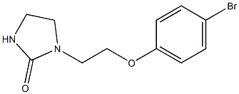 1-[2-(4-bromophenoxy)ethyl]imidazolidin-2-one Struktur