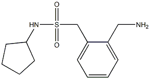 1-[2-(aminomethyl)phenyl]-N-cyclopentylmethanesulfonamide Struktur