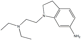 1-[2-(diethylamino)ethyl]-2,3-dihydro-1H-indol-6-amine Struktur