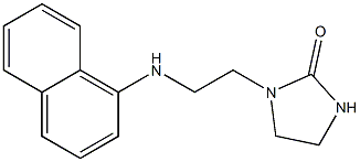 1-[2-(naphthalen-1-ylamino)ethyl]imidazolidin-2-one Struktur