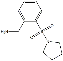 1-[2-(pyrrolidin-1-ylsulfonyl)phenyl]methanamine Struktur