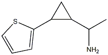 1-[2-(thiophen-2-yl)cyclopropyl]ethan-1-amine Struktur