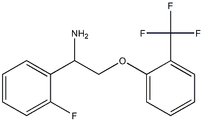 1-[2-amino-2-(2-fluorophenyl)ethoxy]-2-(trifluoromethyl)benzene Struktur