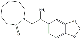 1-[2-amino-2-(2H-1,3-benzodioxol-5-yl)ethyl]azocan-2-one Struktur