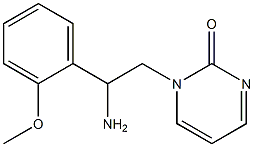 1-[2-amino-2-(2-methoxyphenyl)ethyl]pyrimidin-2(1H)-one Struktur