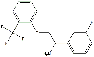 1-[2-amino-2-(3-fluorophenyl)ethoxy]-2-(trifluoromethyl)benzene Struktur