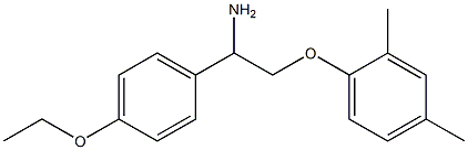 1-[2-amino-2-(4-ethoxyphenyl)ethoxy]-2,4-dimethylbenzene Struktur