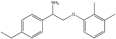 1-[2-amino-2-(4-ethylphenyl)ethoxy]-2,3-dimethylbenzene Struktur