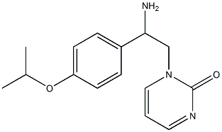 1-[2-amino-2-(4-isopropoxyphenyl)ethyl]pyrimidin-2(1H)-one Struktur