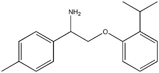 1-[2-amino-2-(4-methylphenyl)ethoxy]-2-(propan-2-yl)benzene Struktur