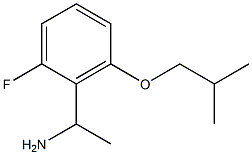 1-[2-fluoro-6-(2-methylpropoxy)phenyl]ethan-1-amine Struktur