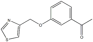 1-[3-(1,3-thiazol-4-ylmethoxy)phenyl]ethan-1-one Struktur