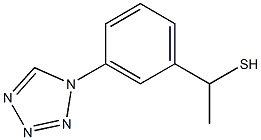 1-[3-(1H-1,2,3,4-tetrazol-1-yl)phenyl]ethane-1-thiol Struktur