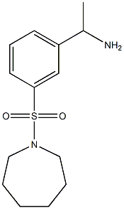 1-[3-(azepane-1-sulfonyl)phenyl]ethan-1-amine Struktur